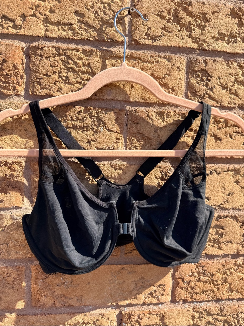 4/$25 • Delmira Black Underwire Front Closure Bra